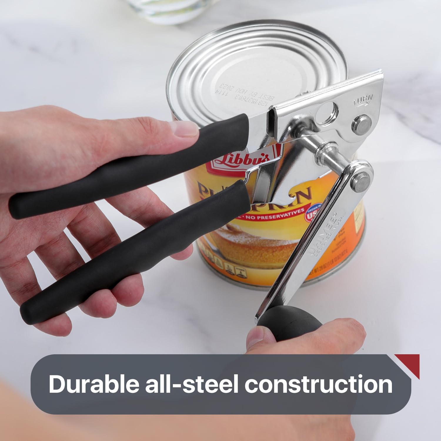 UHIYEE magnetic lid lifter holding opened lid away from food for safer handling