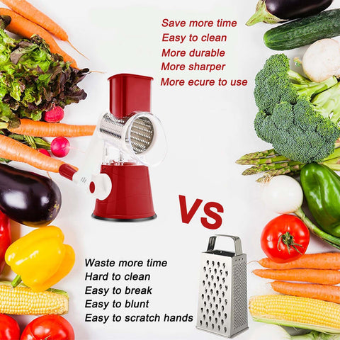 UI U & I slicing drum cutting potatoes for consistent slices