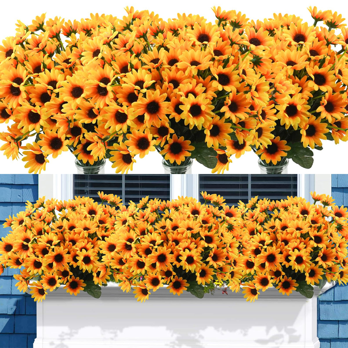 Uieke front packaging showing 24 yellow stems, bright display benefit