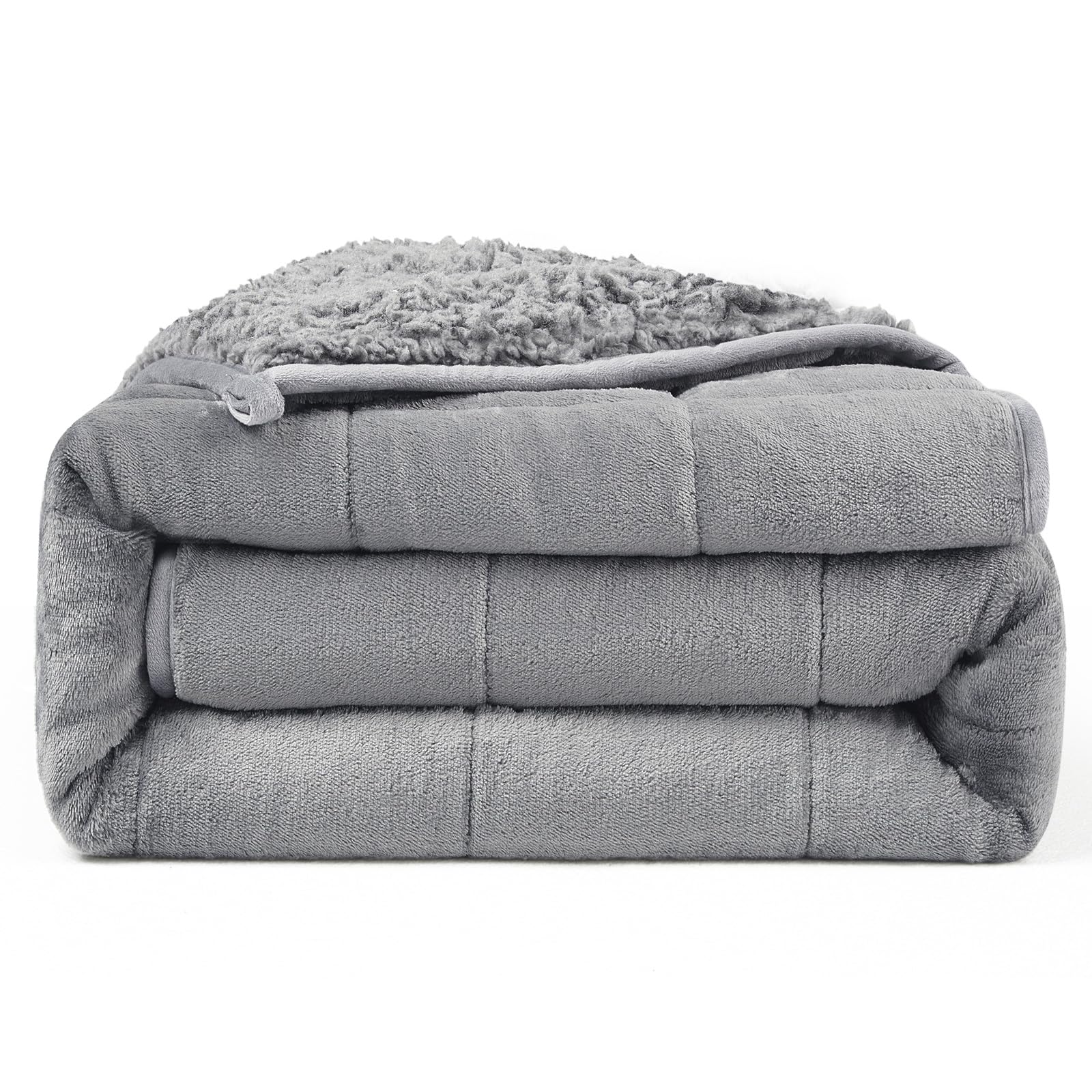 UINIU queen front view showing full 60x80 blanket and dual-sided design for cozy coverage