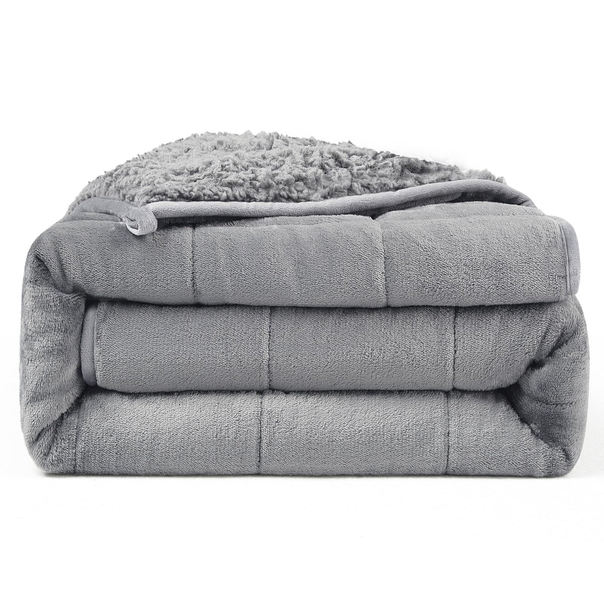 UINIU queen front view showing full 60x80 blanket and dual-sided design for cozy coverage