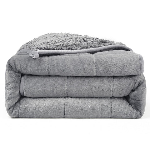 UINIU queen front view showing full 60x80 blanket and dual-sided design for cozy coverage