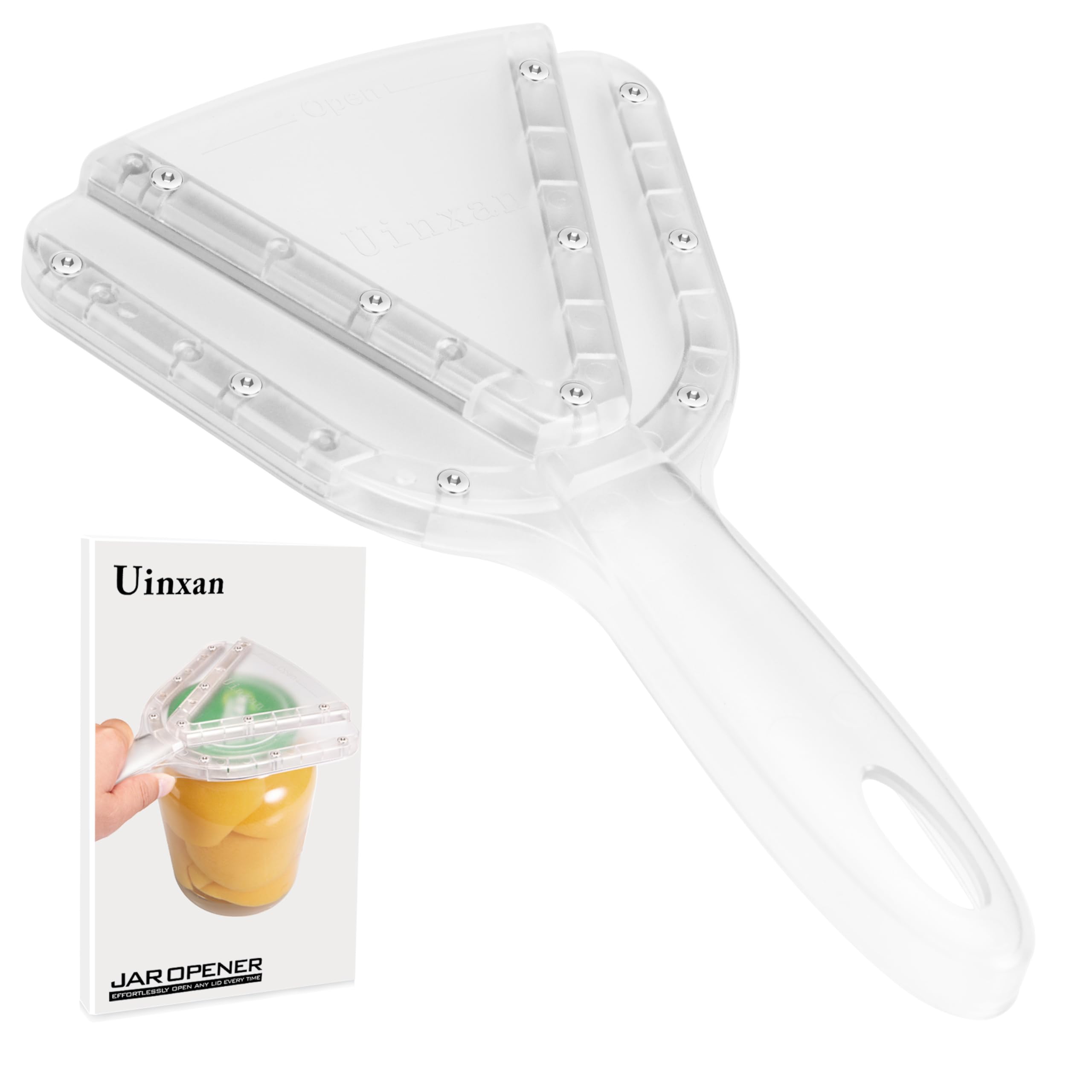 Uinxan front view of opener showing full shape and grip benefit
