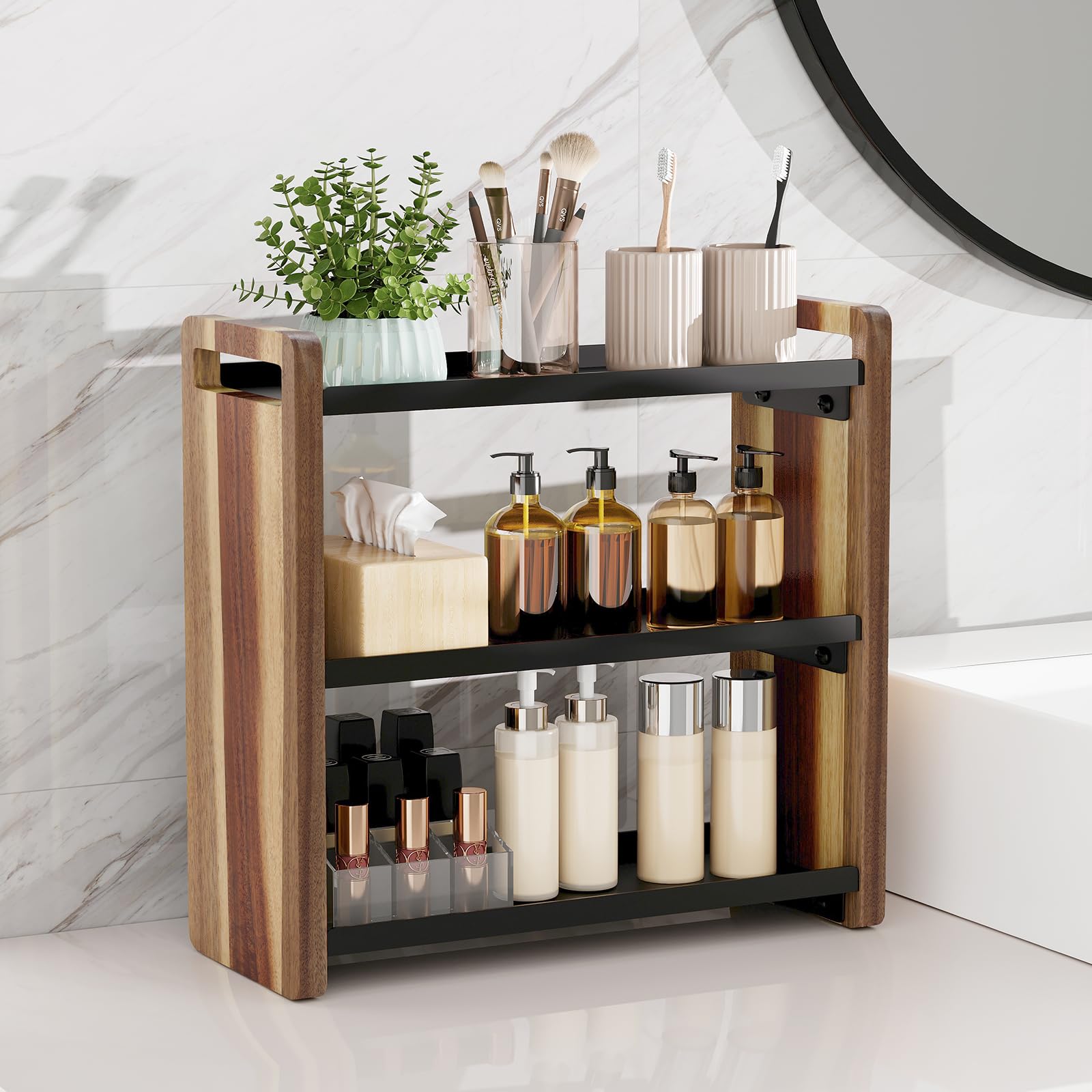 UJQSUN used as a spice rack in cabinet for quick selection and organized pantry benefit