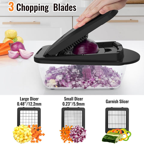 ukeetap container filled with chopped vegetables, keeps counter tidy