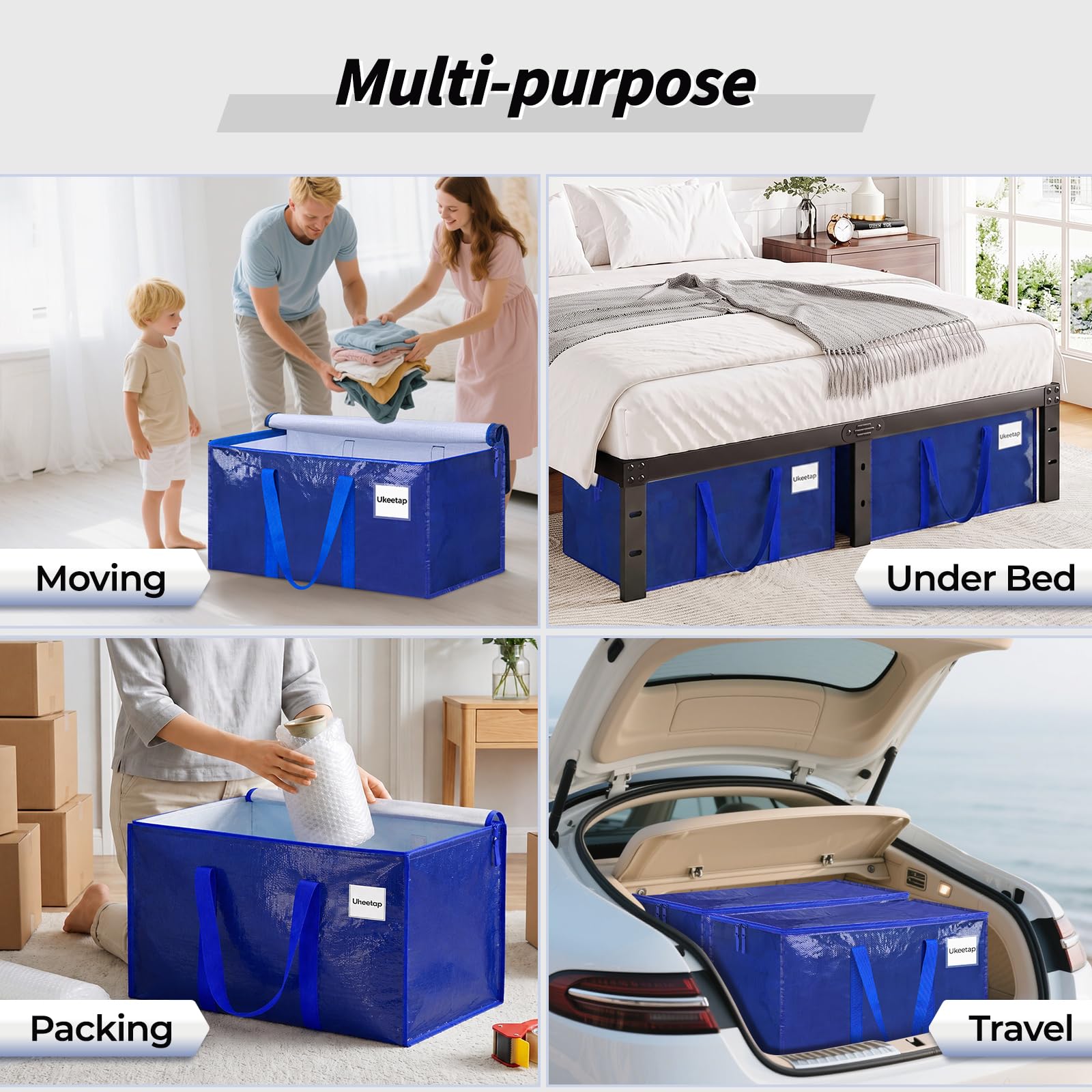 ukeetap filled with bedding scale showing 24-gallon capacity for bulky linens