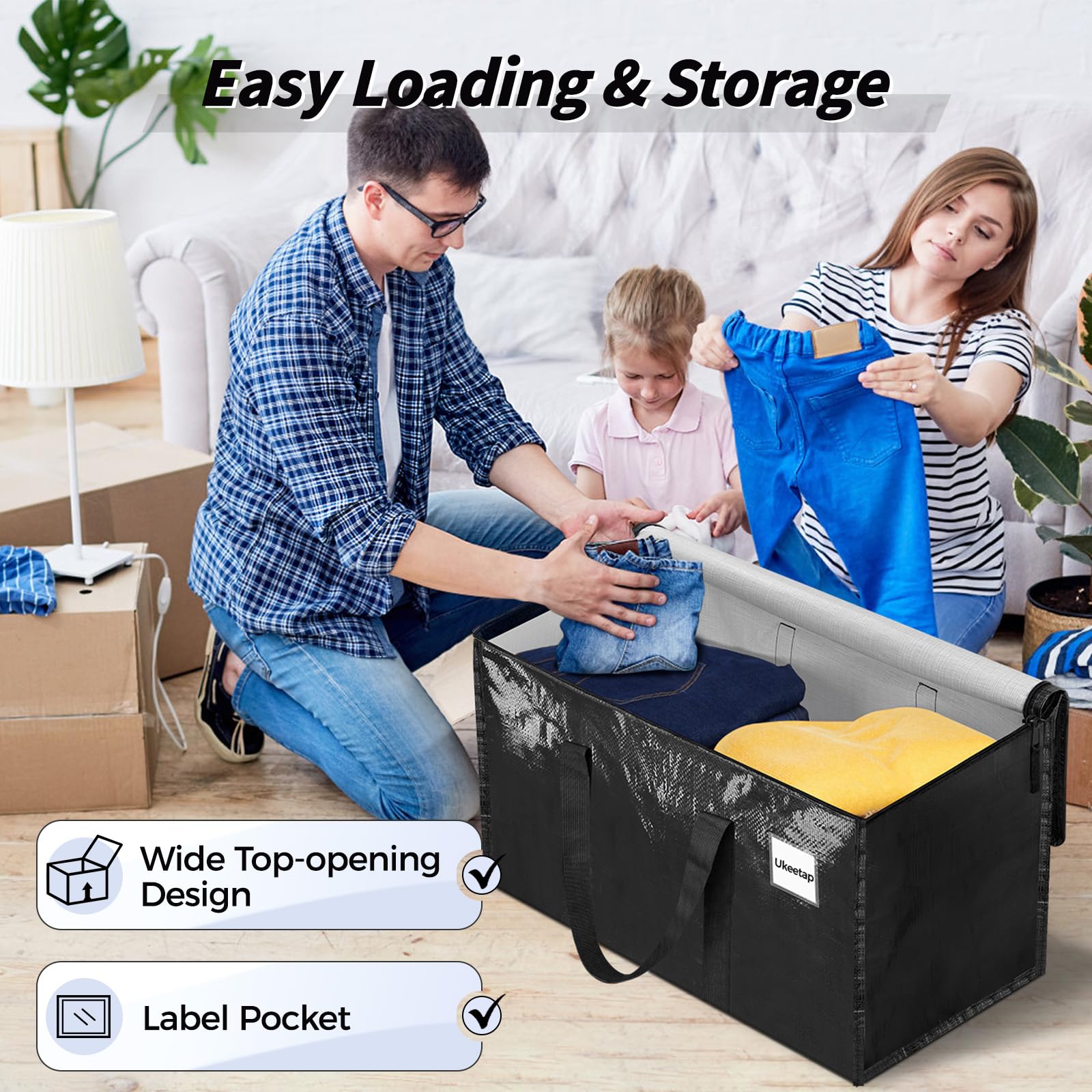 ukeetap label pocket and clear panel visible for quick identification benefit