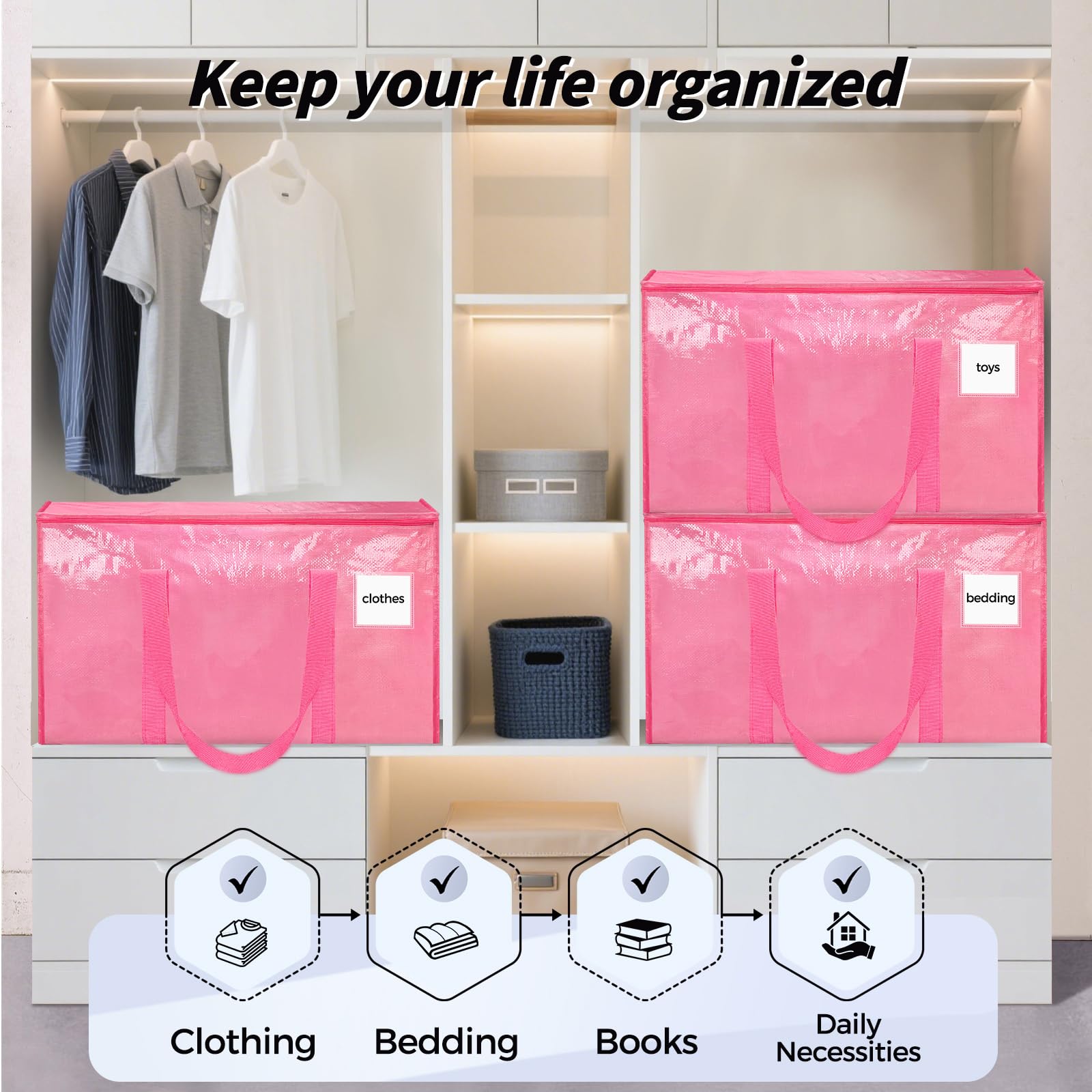 ukeetap lifestyle moving day bedroom scene showing organized packing and time-saving benefit