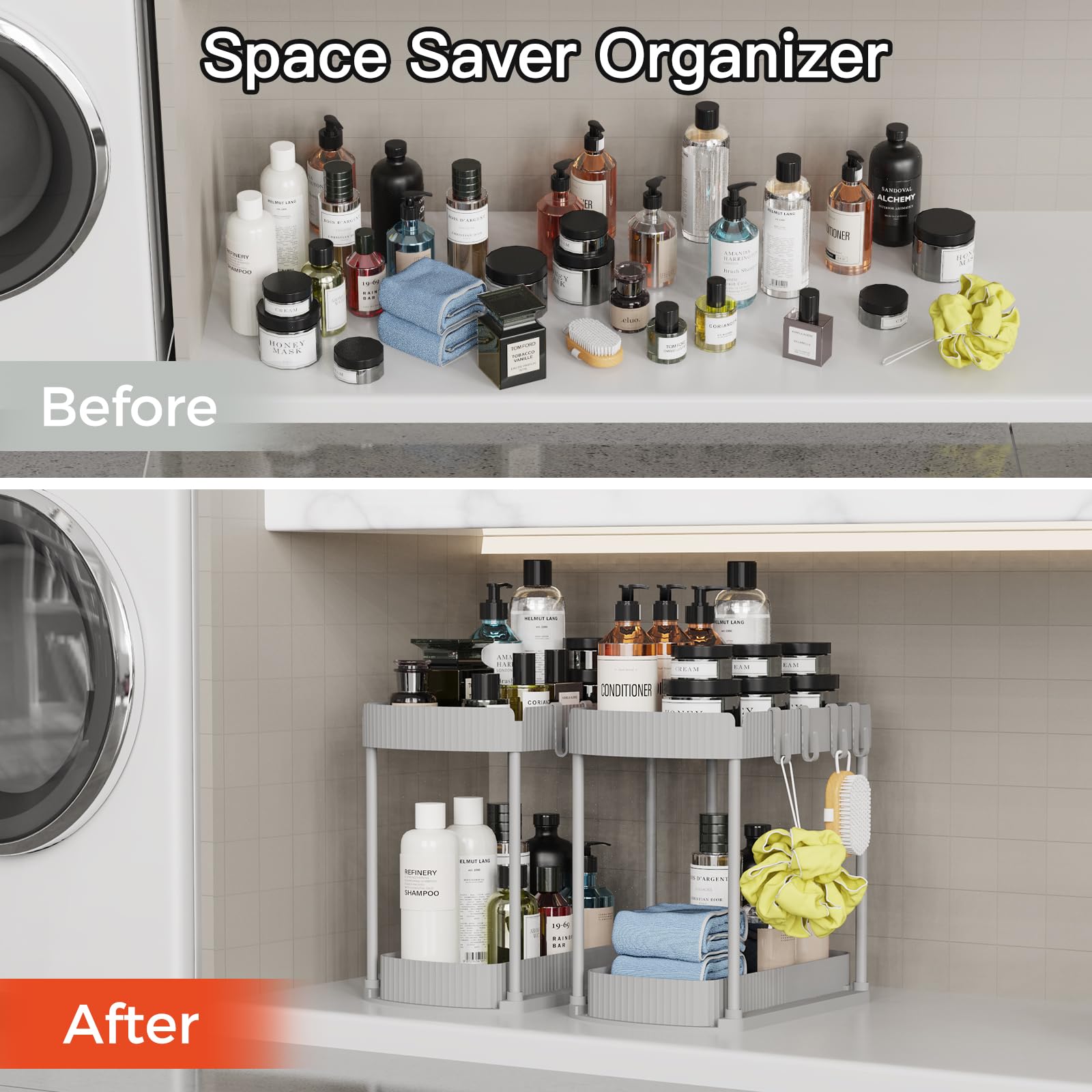 ukeetap size comparison beside household bottle showing compact space-saving benefit