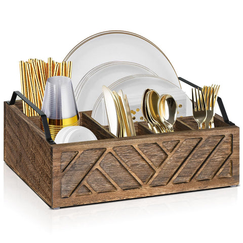 Ukonvi front view on countertop showing organized tableware and tidy storage