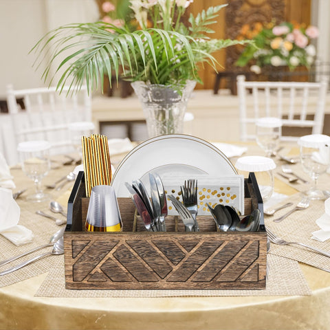 Ukonvi on a breakfast table enhancing farmhouse decor and organized serving