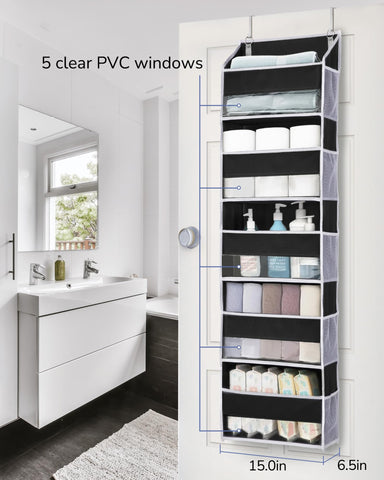 ULG close-up of PVC window and reinforced stitching for easy visibility