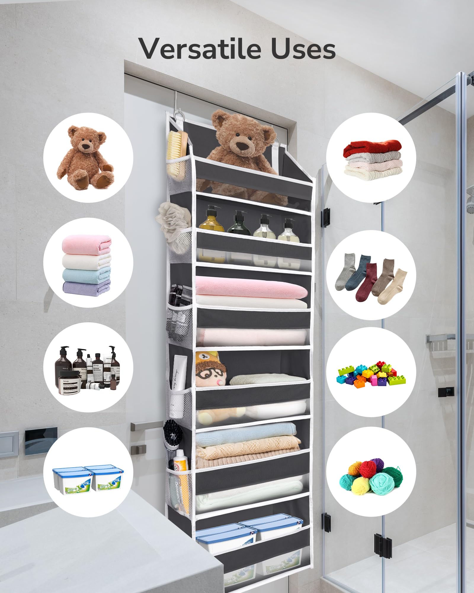 ULG organizer next to common items showing capacity and size perspective