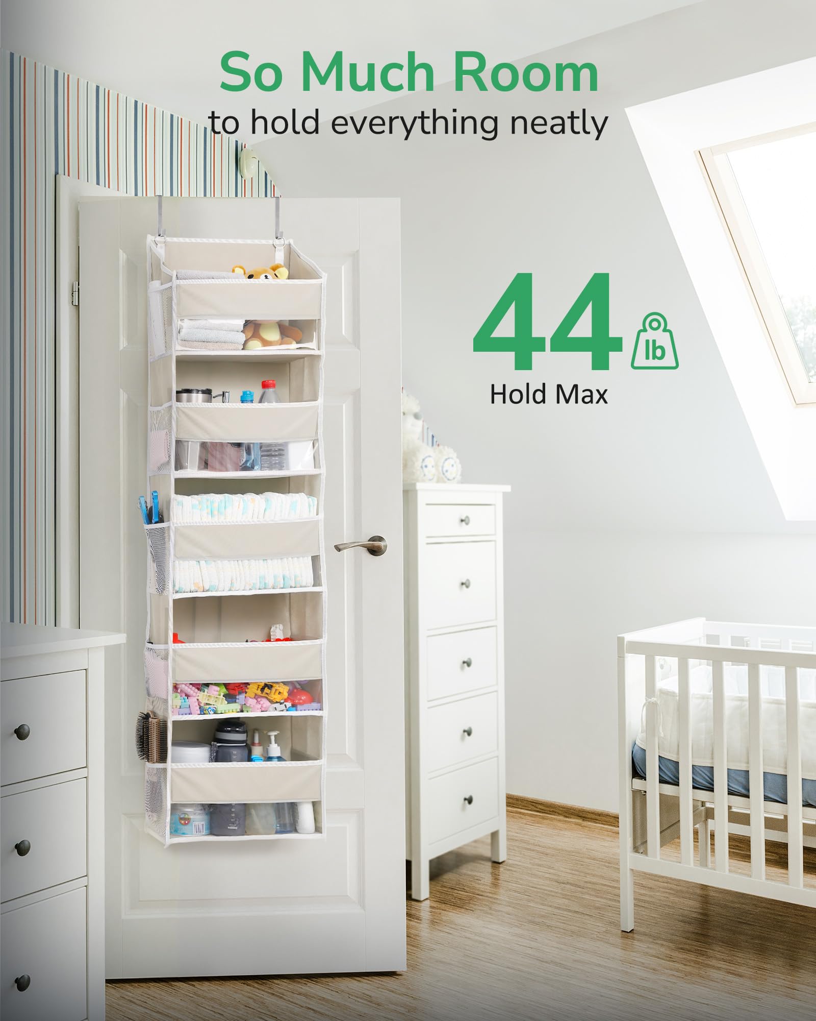 ULG hanging in a styled bedroom showing tidy storage and space-saving