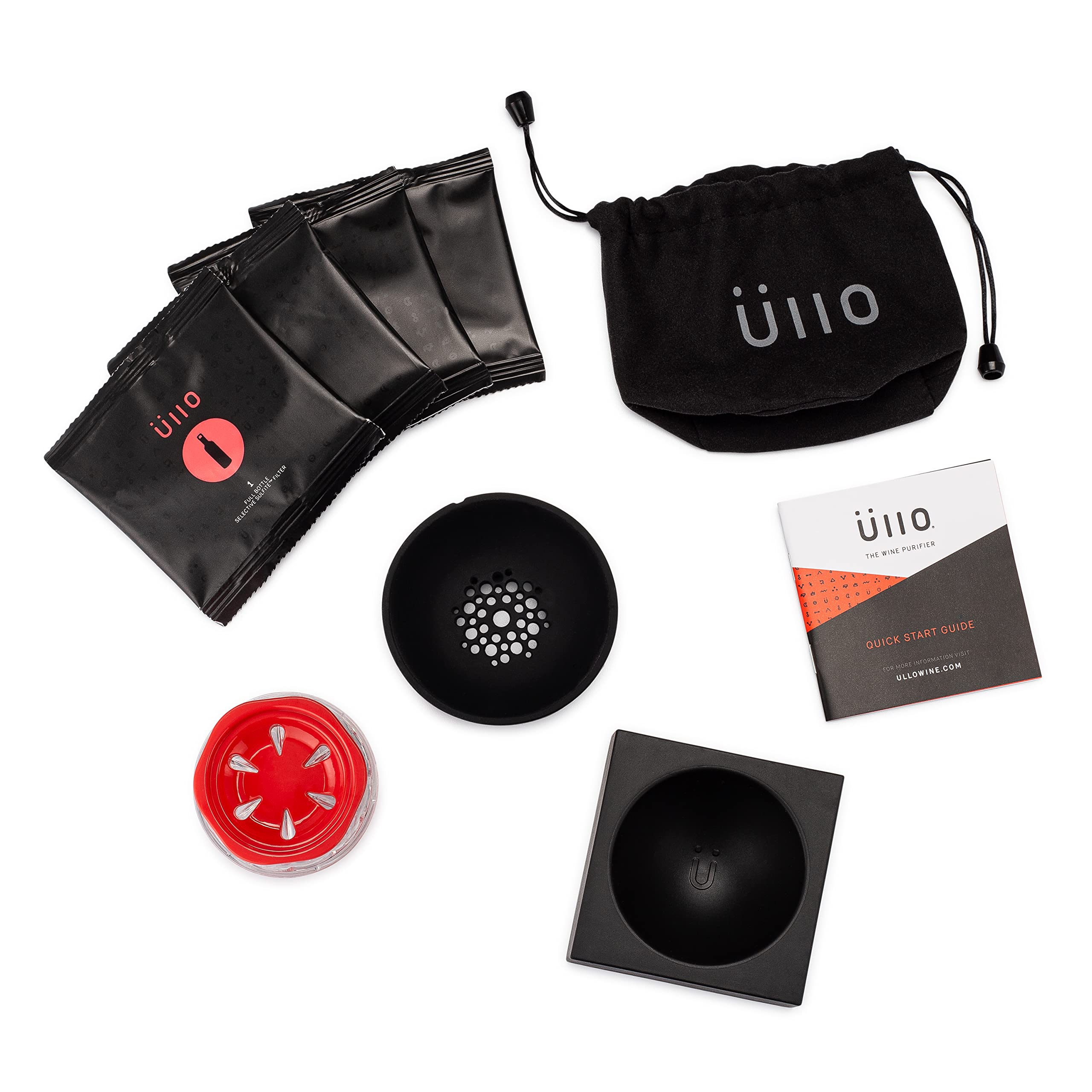 Üllo filter closeup revealing selective sulfite filtration for cleaner taste
