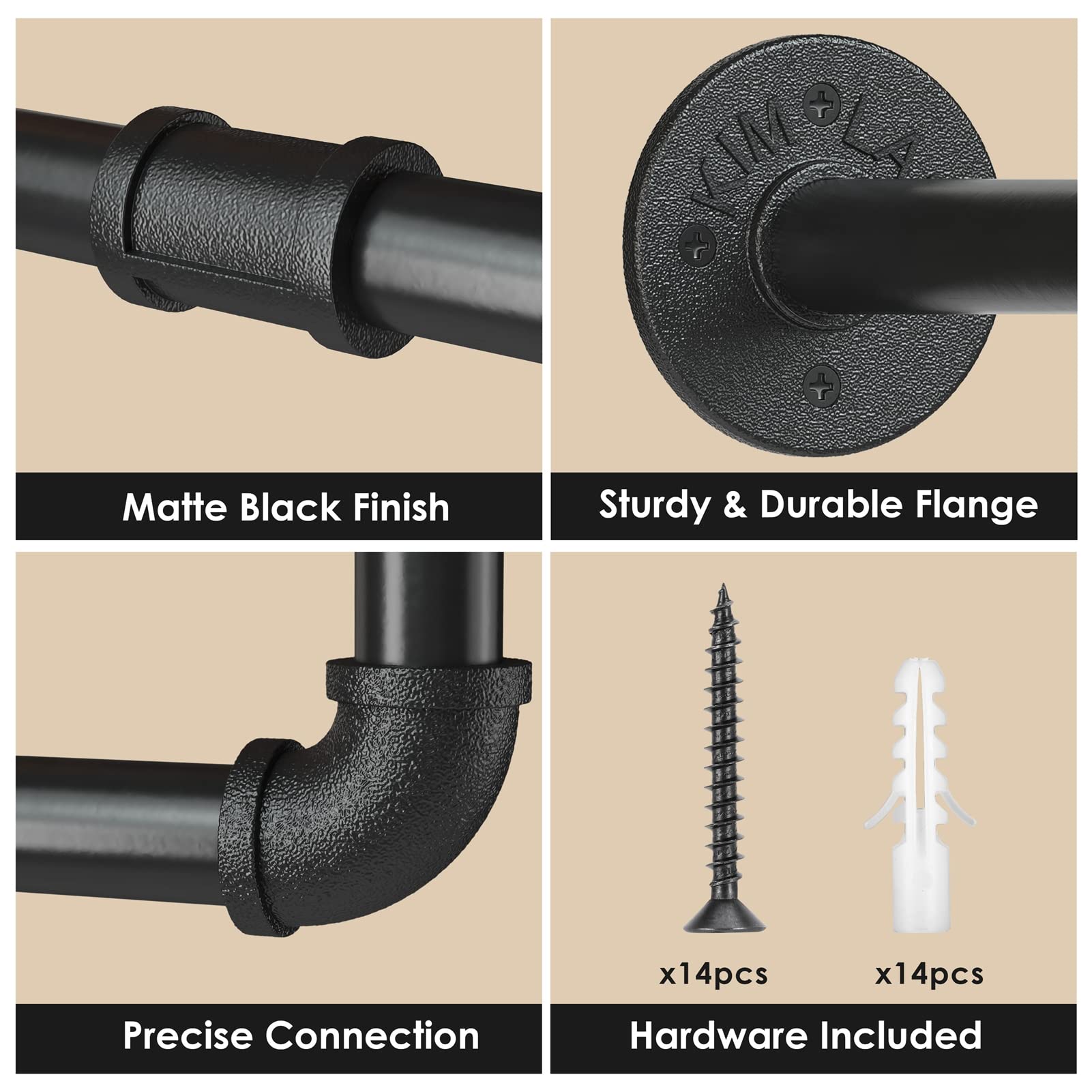 UlSpeed wall anchors and hardware laid out showing easy-installation benefit