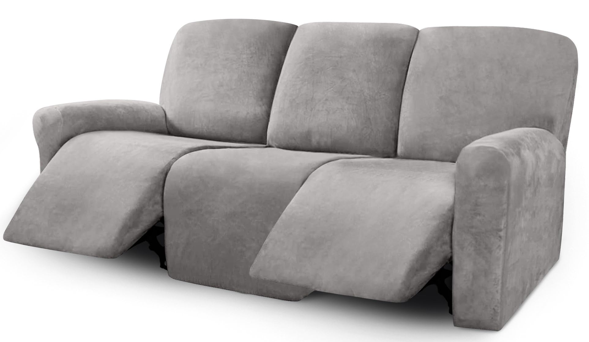 ULTICOR front full cover displayed on three-seater recliner protecting upholstery