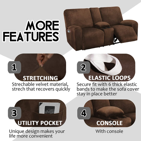 ULTICOR seat and back panels fitted on loveseat demonstrating tailored movement benefit