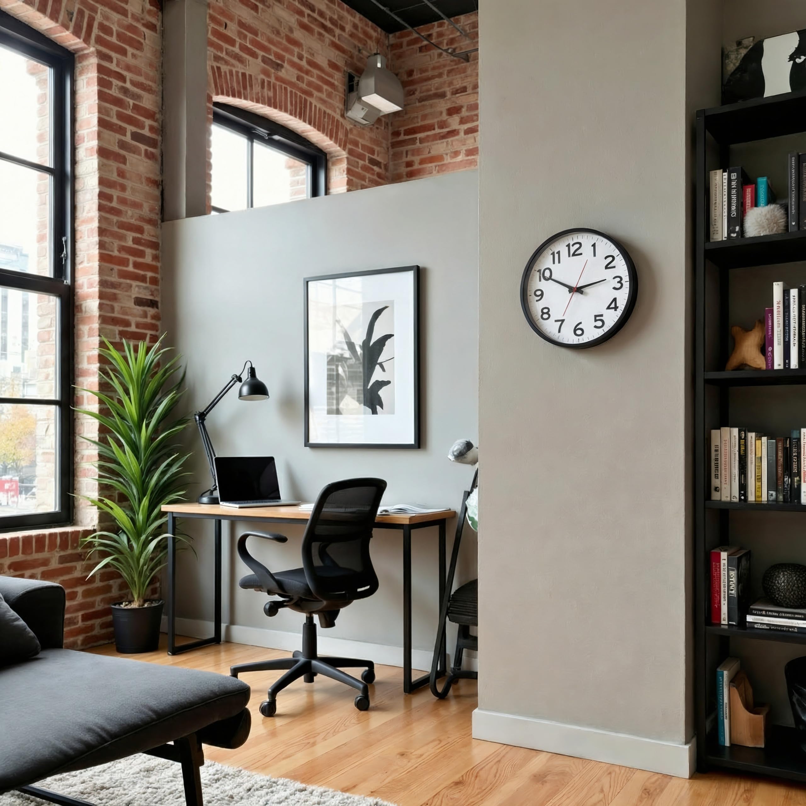 The Ultimate Wall Clock packaging with included battery enables immediate setup