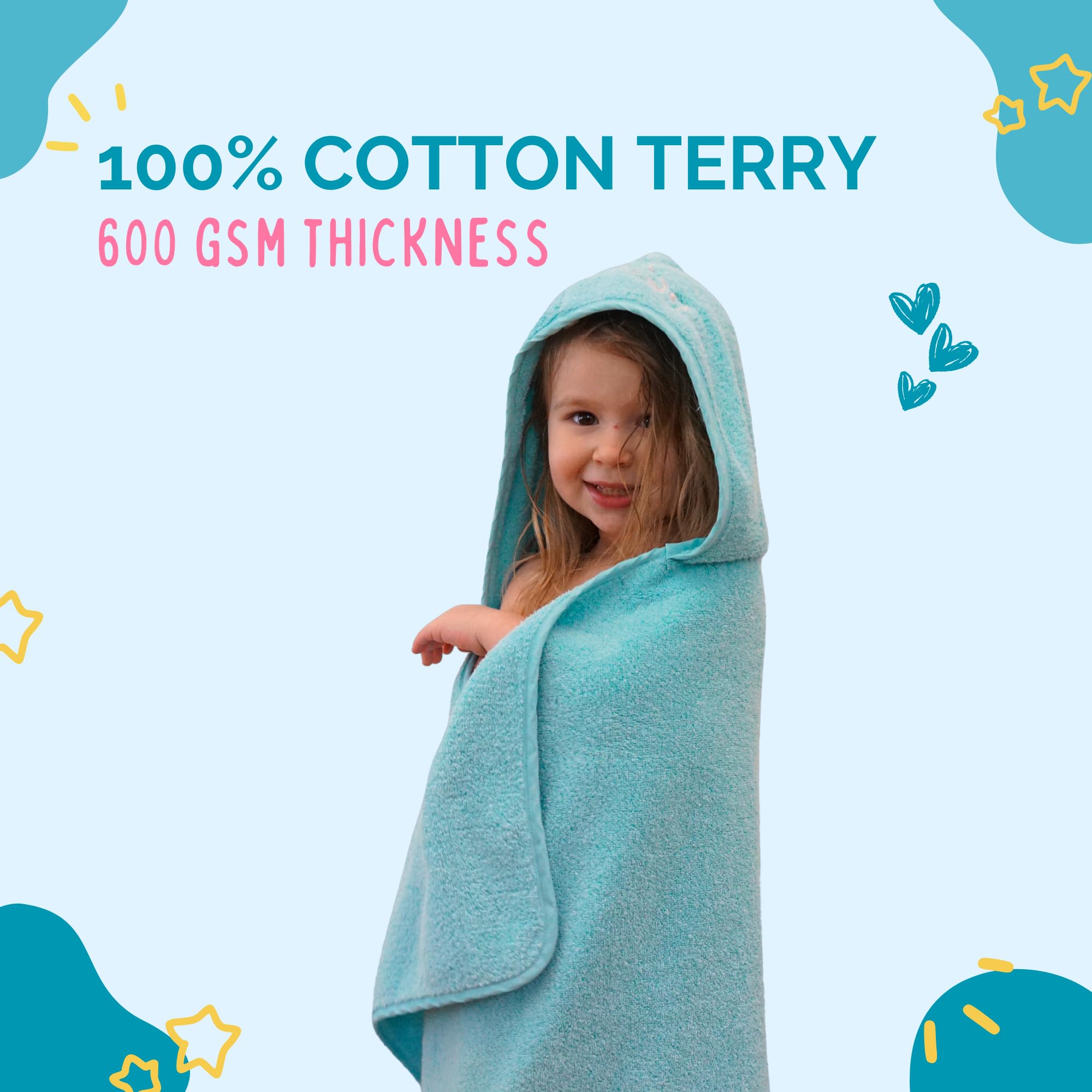 Ultra-Homes towel size comparison with child to show generous coverage