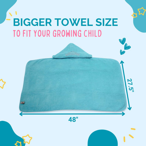Ultra-Homes towel in use drying toddler quickly and keeping them warm