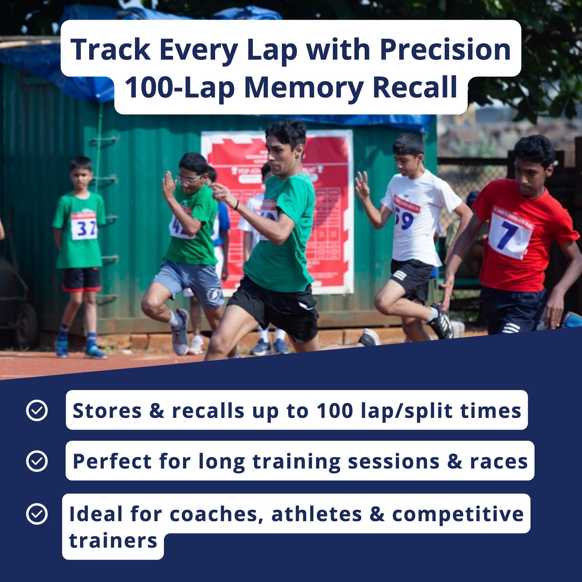 Ultrak used by coach on track showing precise lap timing benefit
