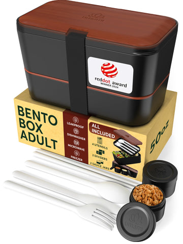 Umami bento box front view showing organized compartments and neat meal presentation