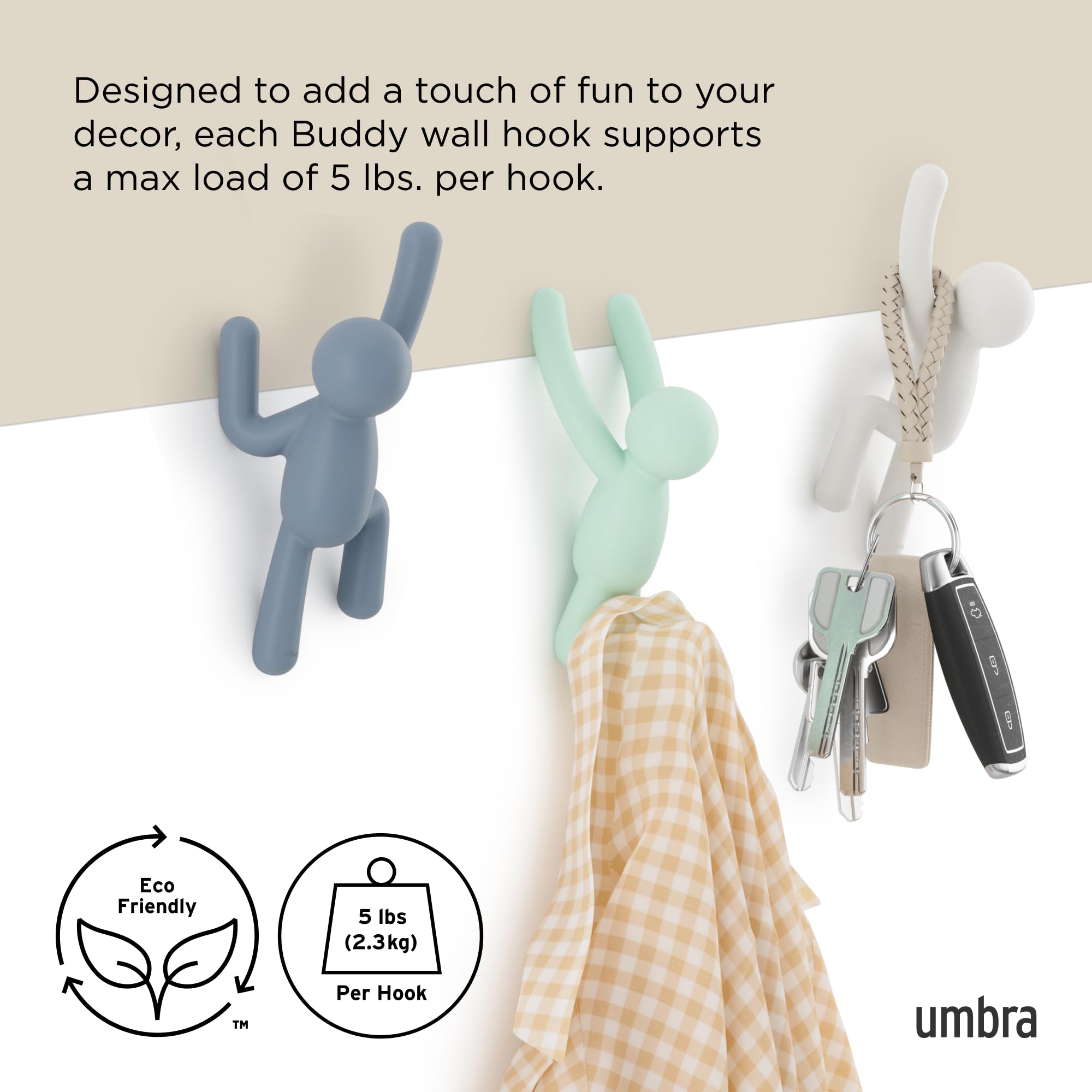 Umbra Buddy hidden mounting hardware installed for clean seamless benefit