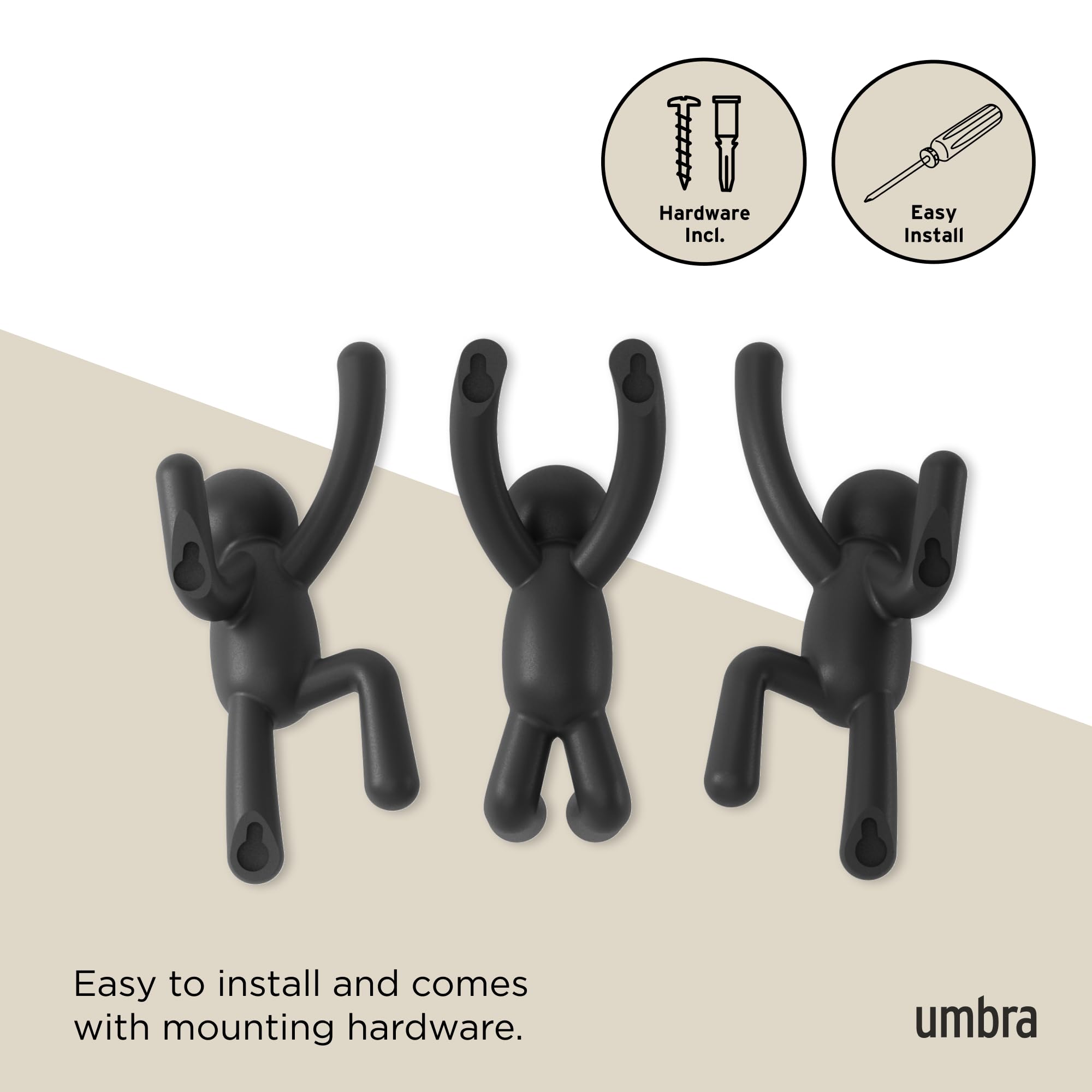 Umbra Buddy styled in entryway adding personality and keeping items organized benefit