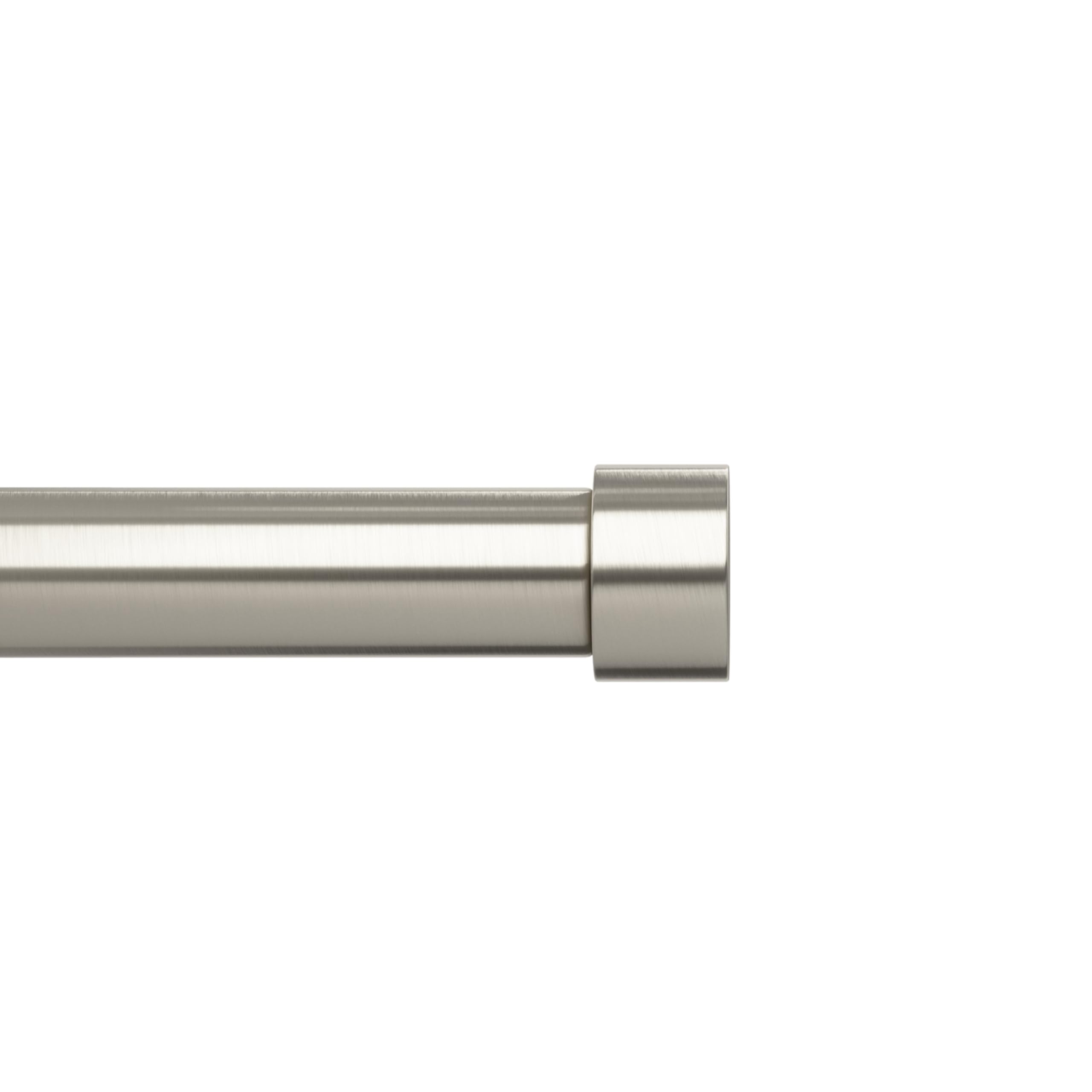 Umbra Cappa front packaging showing nickel rod and included hardware, simplifies setup