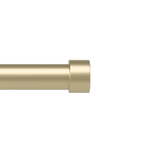 Umbra Cappa front view gold rod showing sleek profile and polished finish