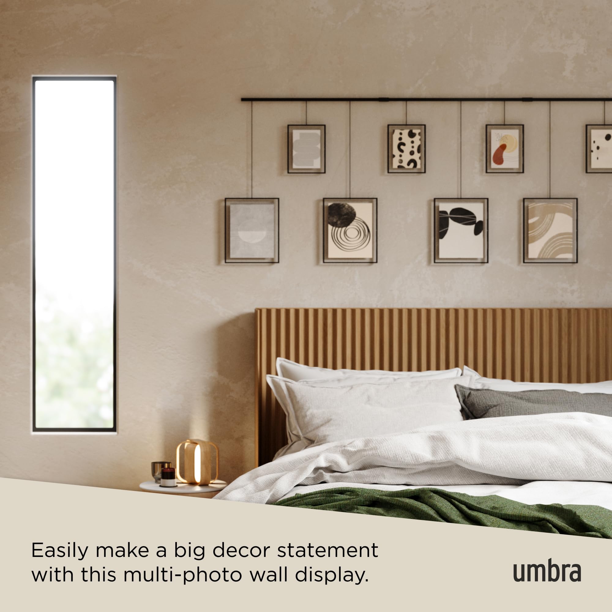 Umbra Exhibit mounted at an angle to show how it adapts to sloped or stair walls