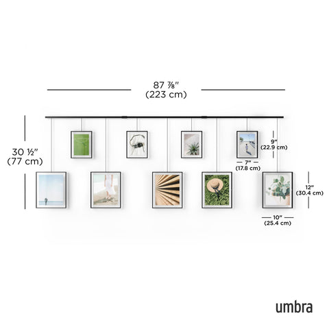 Umbra Exhibit frame corner detail showing black frame finish and crisp photo edges
