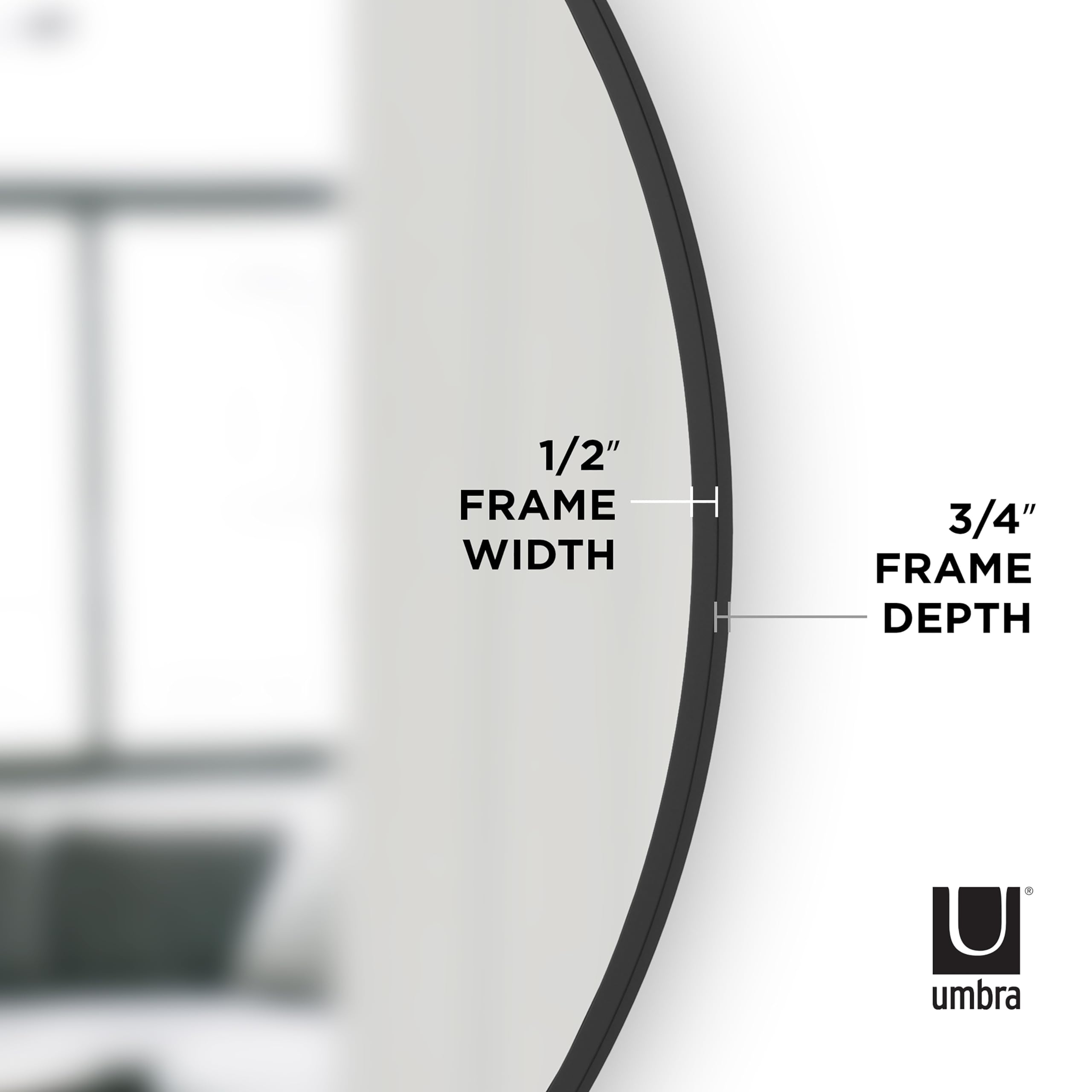 Umbra Hub back showing strong hanging wire for easy mounting