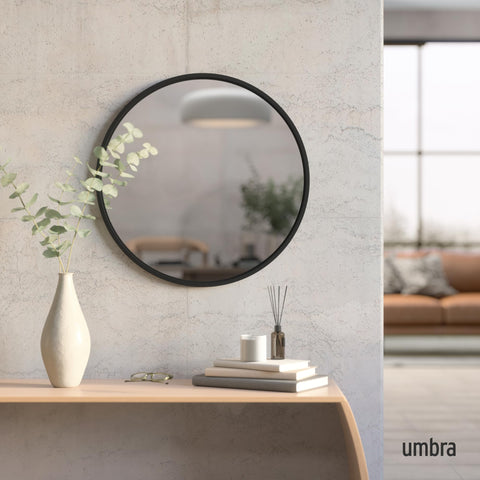 Umbra close-up of rubber frame edge highlighting protective, chip-resistant finish