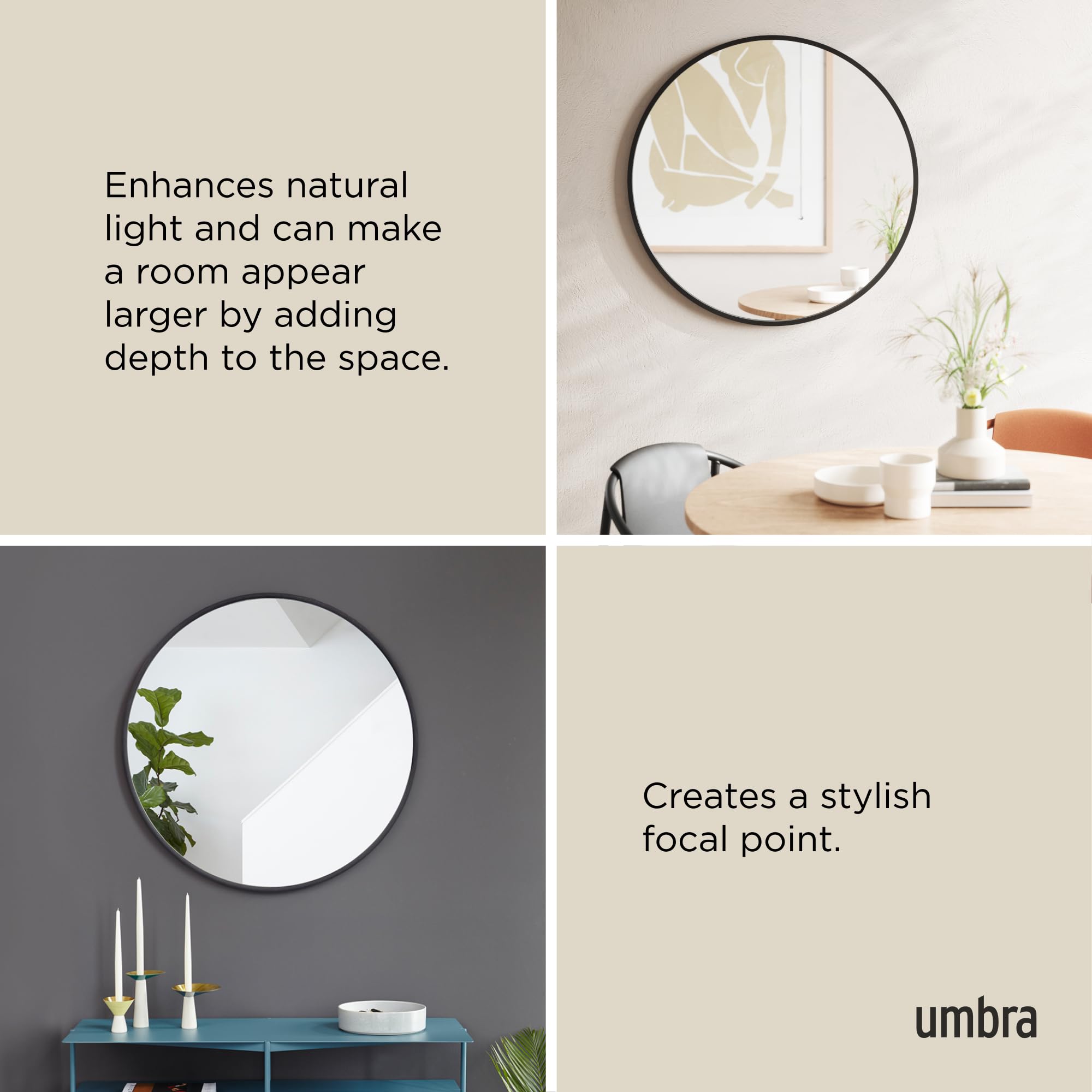 Umbra Hub side profile showing frame depth and protective finish