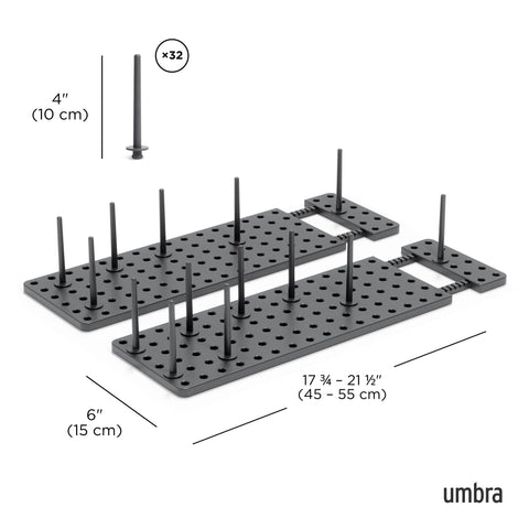 Umbra Peggy installed in drawer organizing containers for faster access