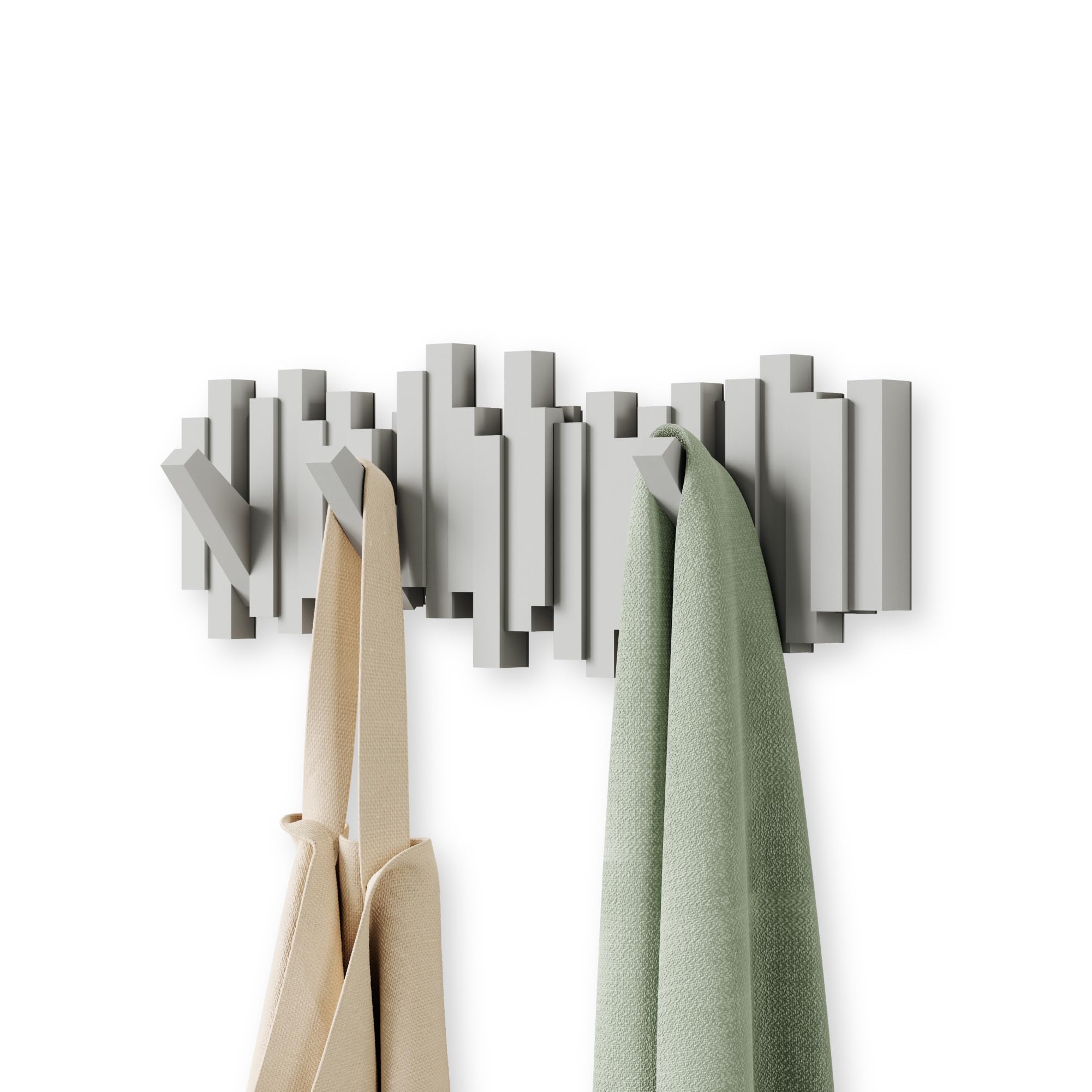Umbra Sticks front view showing sculptural grey form and clean lines for stylish storage