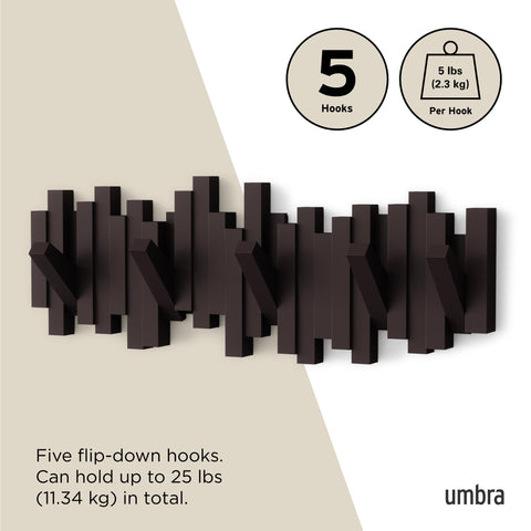Umbra Sticks next to ruler showing size and scale for small spaces
