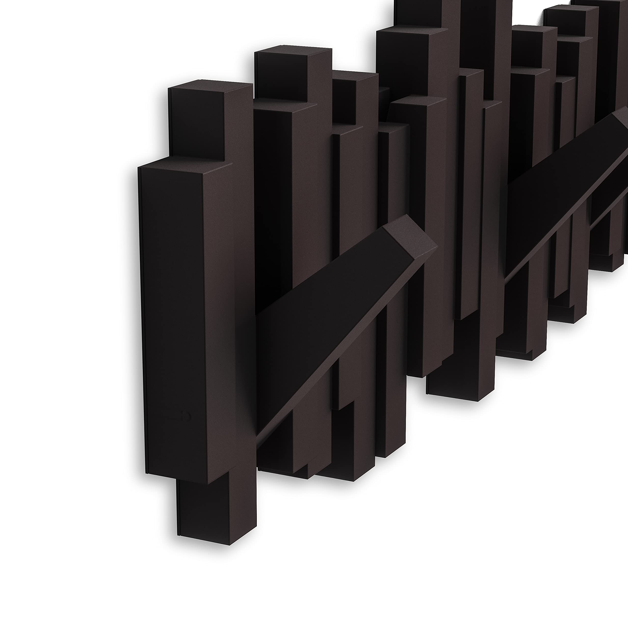 Umbra Sticks holding coats and bags to illustrate everyday organization
