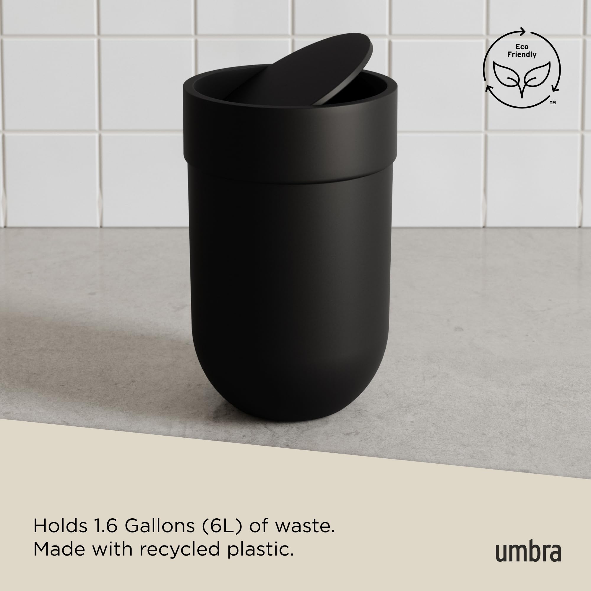 Umbra Touch with matching bath accessories showing coordinated style