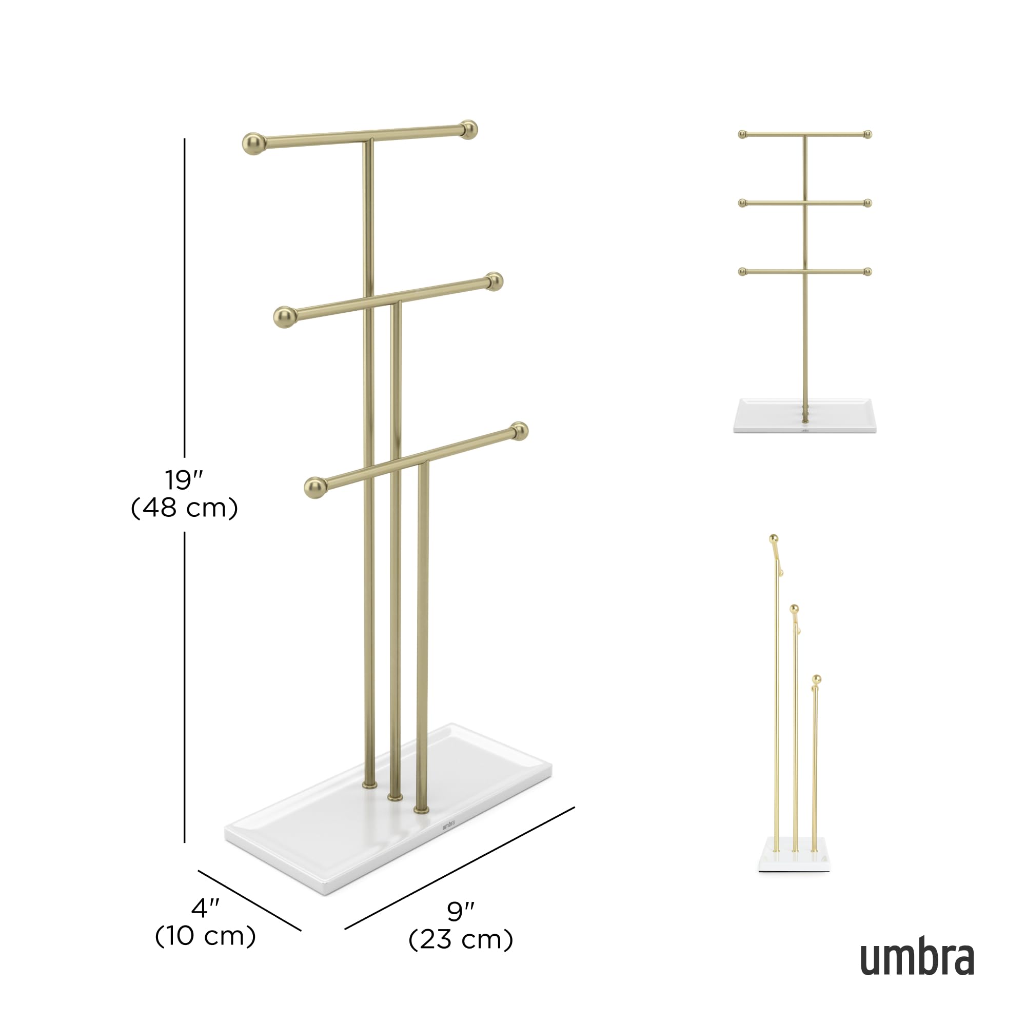 Umbra Trigem closeup of plated steel bars highlighting durability and spacing
