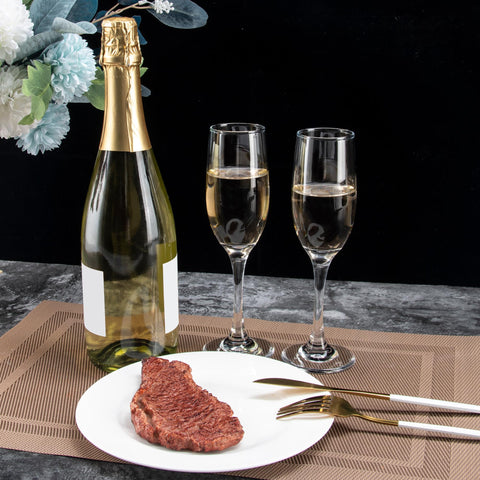 UMEIED size comparison with wine bottle showing 6oz capacity and portion control benefit