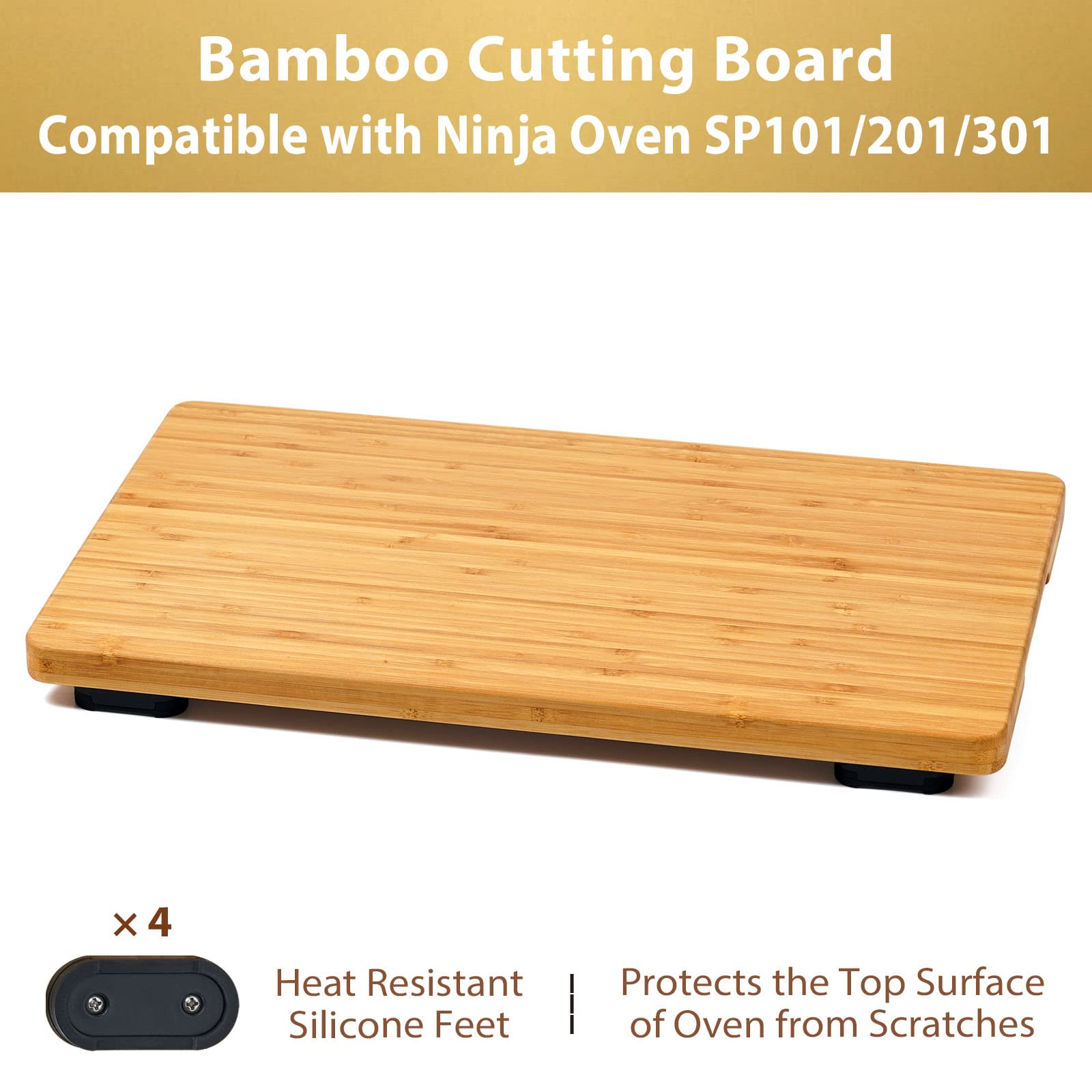 Umilife close grain bamboo texture highlighting durable cutting surface