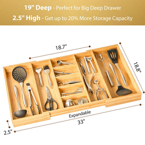 Umilife close-up of compartment layout highlighting bamboo detail and durability benefit