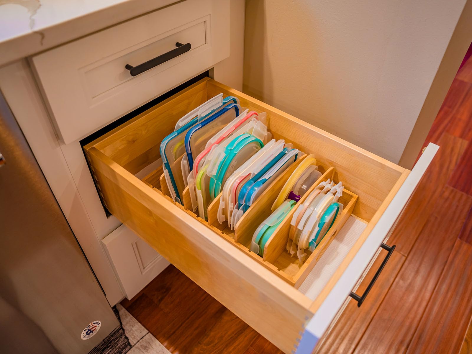 Umilife styled in kitchen to show tidy storage and aesthetic appeal