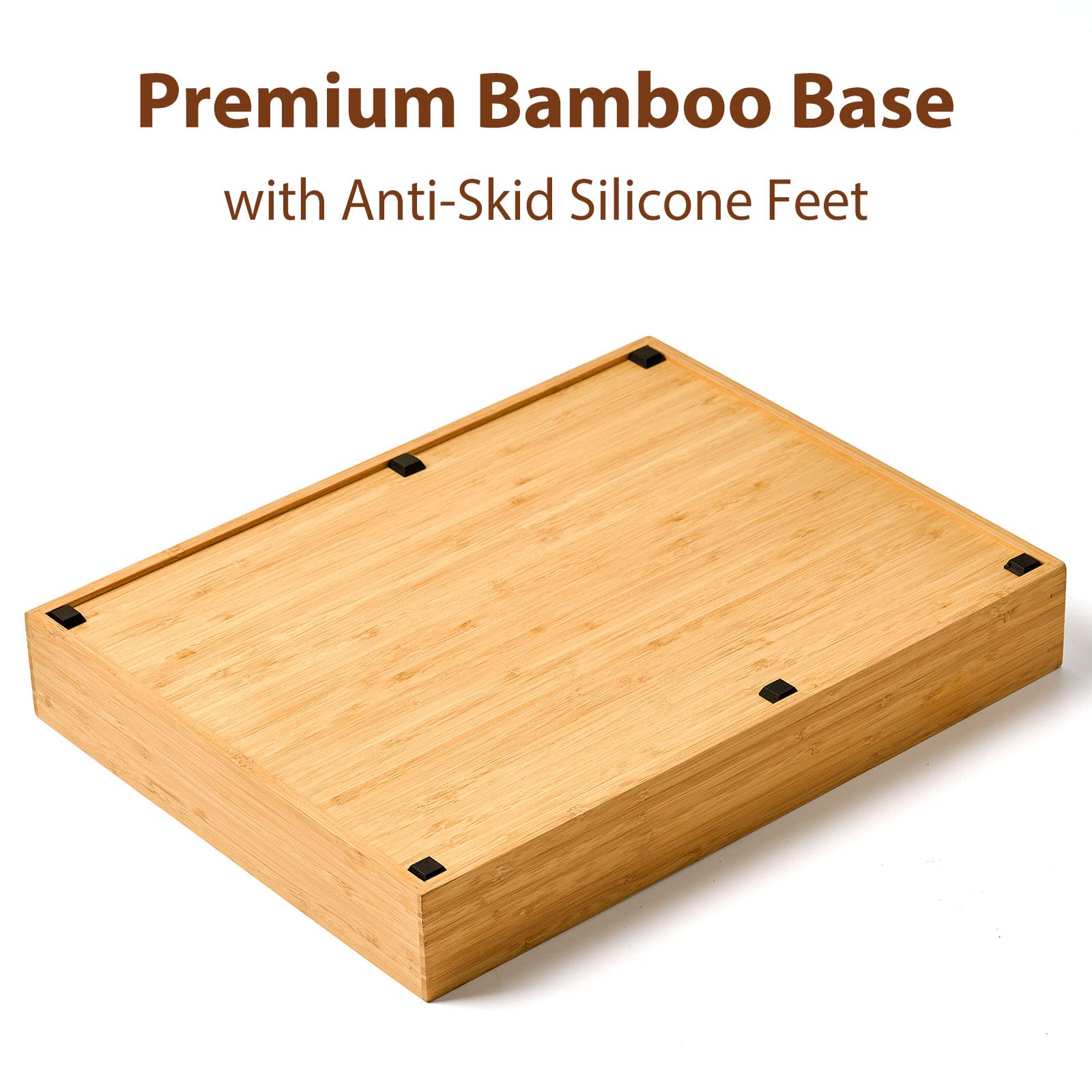 Umilife underside showing six silicone feet, anti-slip and quiet drawer benefit
