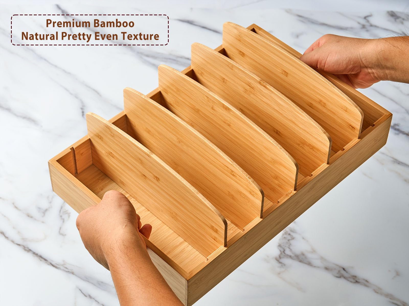 Umilife organizer placed inside cabinet demonstrating space-saving benefit