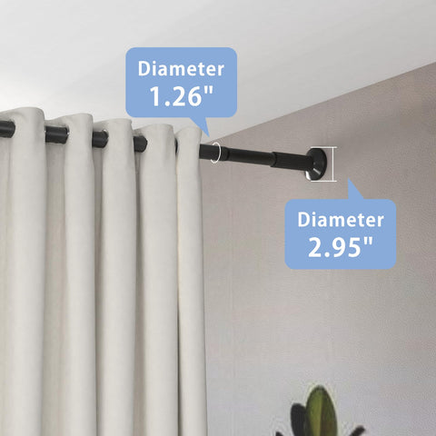 Umimile fully extended tension rod across shower showing rustproof reliability