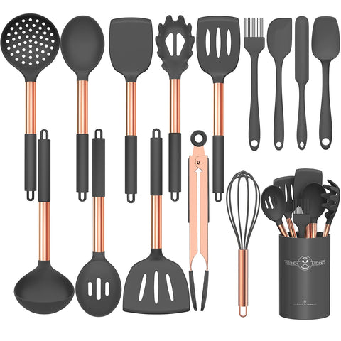 Umite Chef front packaging showing full 15-piece set and holder benefit organization
